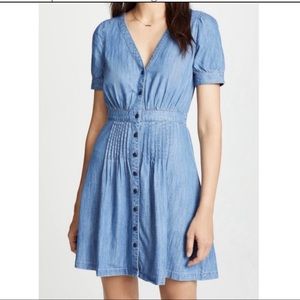 Blue Denim Button-Down Dress